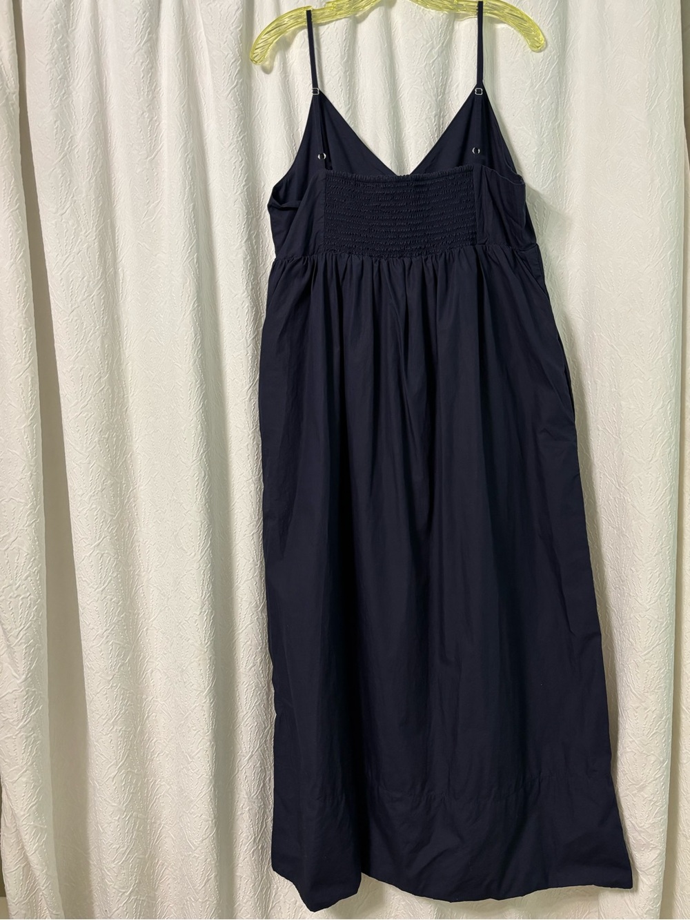 Quince Navy Blue Maxi Dress with Spaghetti Straps Size L - Picture 5 of 13